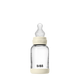 Biberon sticla lapte anticolici cu tetina din silicon - Set complet Bibs Ivory 120ml(flux redus)