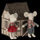 Jucarie textila - Maileg - Winter Mice Twins , Little brother and sister