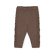 Pantaloni tricotati cabby din lana merinos pentru bebelusi Konges Slojd - Faded Brown