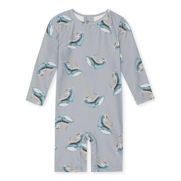 Costum de baie pentru bebelusi Konges Slojd - Whale Boat