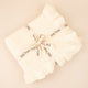 Paturica bebe din bumbac tricotata cu volane Little Prints 100-80 cm - Cream