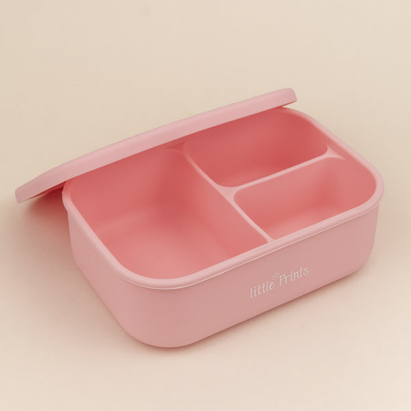 Caserola pentru mancare din silicon - Lunchbox Little Prints - Pink