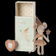 Jucarie Textila - Maileg - Tooth fairy mouse in matchbox - Rose