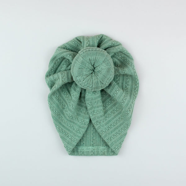 Caciulita turban bebelusi cu nod - Cozy Green