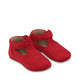 Papuci în stil Mary Jane pentru interior din catifea Konges Slojd - Red 22